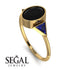 Geometrical Bezel Black Diamond Ring - Trinity No. 43 image 2
