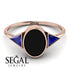 Geometrical Bezel Black Diamond Ring - Trinity No. 44 image 3