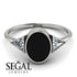 Geometrical Bezel Black Diamond Ring - Trinity No. 33 image 17