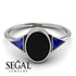 Geometrical Bezel Black Diamond Ring - Trinity No. 45 image 3
