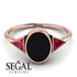 Geometrical Bezel Black Diamond Ring - Trinity No. 41 image 3