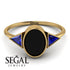 Geometrical Bezel Black Diamond Ring - Trinity No. 43 image 3