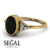 Geometrical Bezel Black Diamond Ring - Trinity No. 31 image 16