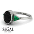Geometrical Bezel Black Diamond Ring - Trinity No. 36 image 15