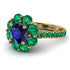 Glamorous Sapphire Halo Engagement Ring - Amaya No. 28 image 1