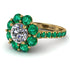 Glamorous Diamond Halo Engagement Ring - Amaya No. 16 image 1