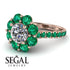 Glamorous Diamond Halo Engagement Ring - Amaya No. 17 image 10