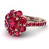 Glamorous Ruby Halo Engagement Ring - Amaya No. 56 image 1