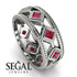 Glamorous Ruby Wedding Ring - Lucas No. 12 image 3