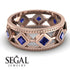 Glamorous Sapphire Wedding Ring - Lucas No. 14 image 6