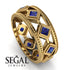 Glamorous Sapphire Wedding Ring - Lucas No. 13 image 3