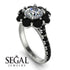 Glamorous Diamond Halo Engagement Ring - Amaya No. 33 image 12