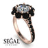 Glamorous Diamond Halo Engagement Ring - Amaya No. 32 image 11