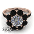 Glamorous Diamond Halo Engagement Ring - Amaya No. 32 image 14