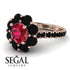 Glamorous Ruby Halo Engagement Ring - Amaya No. 41 image 10