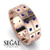 Glamorous Eternity Sapphire Wedding Band - Carter No. 14 image 6