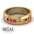 Glamorous Princess Ruby Wedding Ring - Samuel No. 7 image 6