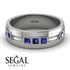 Glamorous Princess Sapphire Wedding Ring - Samuel No. 15 image 2
