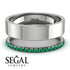 Golden Ratio Emerald Band - Isabel No. 6 image 2
