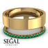 Golden Ratio Emerald Band - Isabel No. 4 image 3