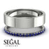 Golden Ratio Sapphire Band - Isabel No. 15 image 2