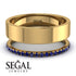 Golden Ratio Sapphire Band - Isabel No. 13 image 2