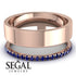 Golden Ratio Sapphire Band - Isabel No. 14 image 3