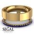 Golden Ratio Sapphire Band - Isabel No. 13 image 3