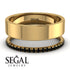 Golden Ratio Black Diamond Band - Isabel No. 7 image 2