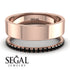 Golden Ratio Black Diamond Band - Isabel No. 8 image 2