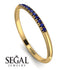 Half Eternity Band With Sapphire - Ayla No. 13 image 6