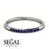 Half Eternity Band With Sapphire - Ayla No. 15 image 2
