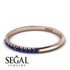 Half Eternity Band With Sapphire - Ayla No. 14 image 3