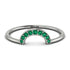 Half Round Stacking Emerald Ring - Alana No. 6 image 1