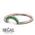 Half Round Stacking Emerald Ring - Alana No. 5 image 3