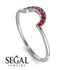 Half Round Stacking Ruby Ring - Alana No. 12 image 2