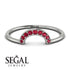 Half Round Stacking Ruby Ring - Alana No. 12 image 6