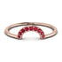 Half Round Stacking Ruby Ring - Alana No. 11 image 1