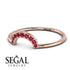 Half Round Stacking Ruby Ring - Alana No. 11 image 3