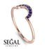 Half Round Stacking Sapphire Ring - Alana No. 14 image 2