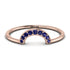Half Round Stacking Sapphire Ring - Alana No. 14 image 1