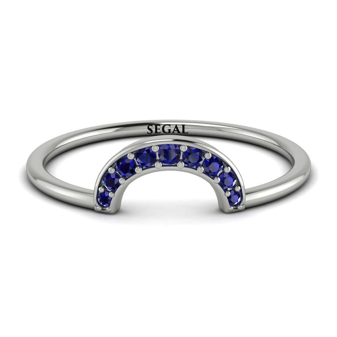 Half Round Stacking Sapphire Ring - Alana No. 15