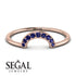 Half Round Stacking Sapphire Ring - Alana No. 14 image 6
