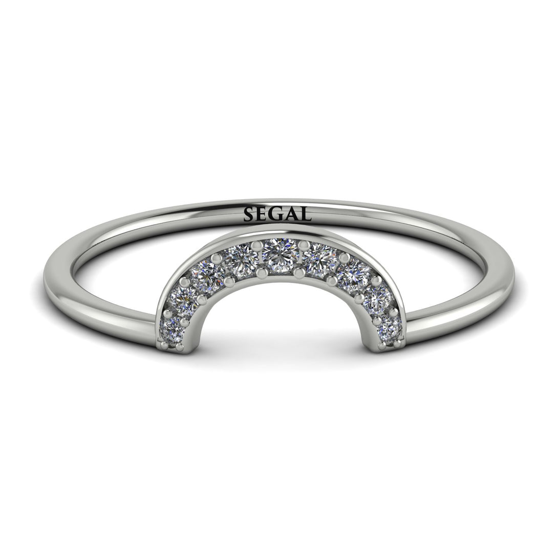 Half Round Stacking Diamond Ring - Alana No. 3