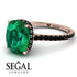 Hidden Halo Cushion Emerald Ring - Alayna No. 35 image 10