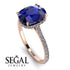 Hidden Halo Cushion Sapphire Ring - Alayna No. 14 image 2