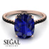 Hidden Halo Cushion Sapphire Ring - Alayna No. 44 image 3