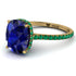 Hidden Halo Cushion Sapphire Ring - Alayna No. 28 image 1