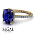 Hidden Halo Cushion Sapphire Ring - Alayna No. 13 image 10