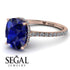 Hidden Halo Cushion Sapphire Ring - Alayna No. 14 image 10